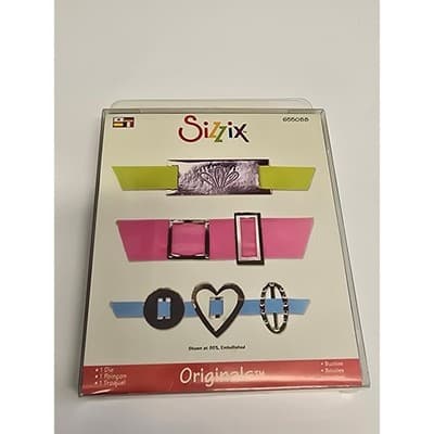Sizzix Originals Buckles Die 655088 Heart Rectangle Oval Shapes for Big Shot - Image 1