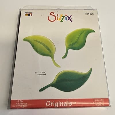 Sizzix Originals Leaves #3 Steel Rule Die 655225 Stu Kilgour Big Shot BIGkick - Image 1