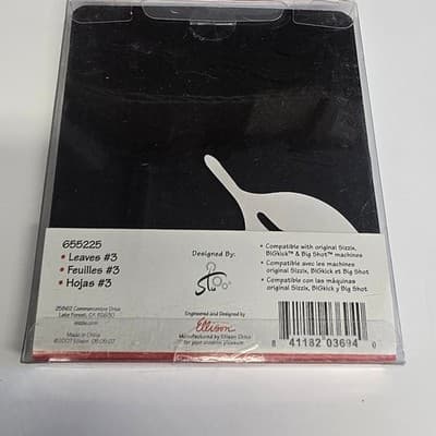 Sizzix Originals Leaves #3 Steel Rule Die 655225 Stu Kilgour Big Shot BIGkick - Thumbnail 4