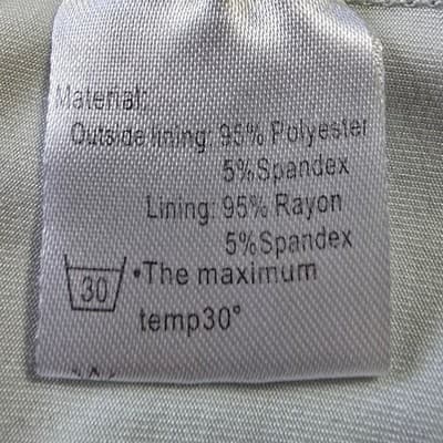 Neineiwu Blue Floral Layered Blouse Short Sleeve Mint Green Size L - Thumbnail 3