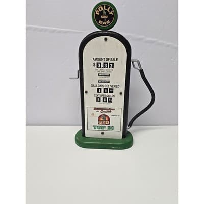 Polly Gas Pump Wooden Trophy Hot Rod Nights Car Show Top 20 Award Green Black - Thumbnail 7