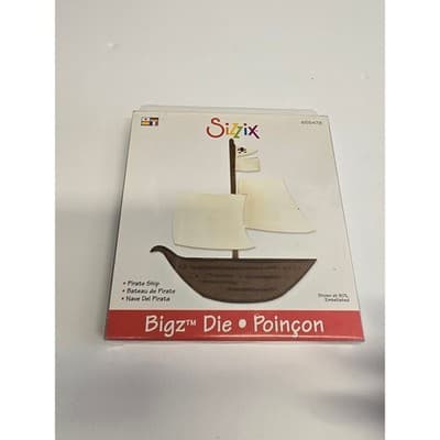 Sizzix Bigz Die 655478 Pirate Ship Debi Adams Nautical Scrapbooking Cutting Tool - Thumbnail 3