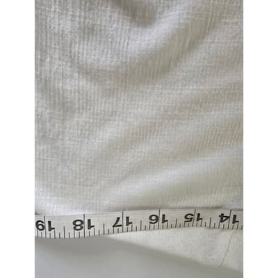 Above and Beyond Womens White Slub Knit Button Front Tie Hem Top KT1112P PL - Thumbnail 5