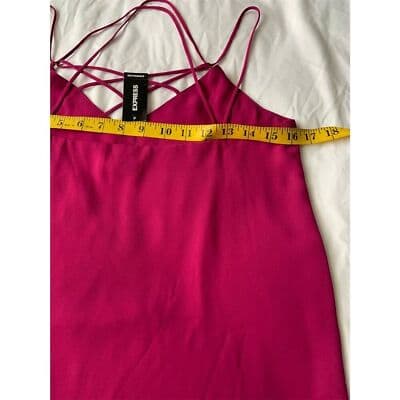 Express Women's XS Pink Strappy Crisscross Cami Tank Top Sleeveless - Thumbnail 7