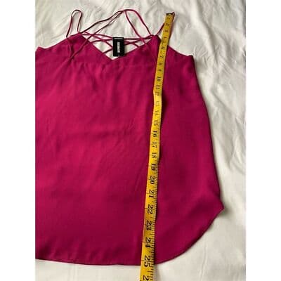 Express Women's XS Pink Strappy Crisscross Cami Tank Top Sleeveless - Thumbnail 8