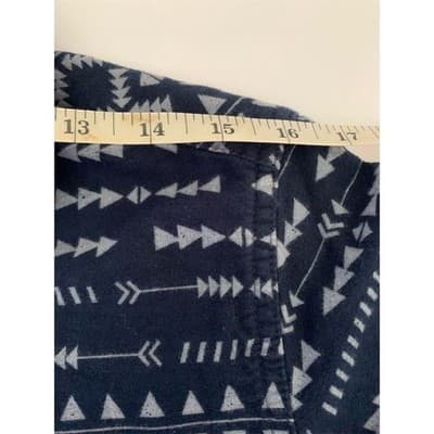 Cabelas Men Long Sleeve Button Up Shirt Navy Geometric Print Size Medium Regular - Thumbnail 7