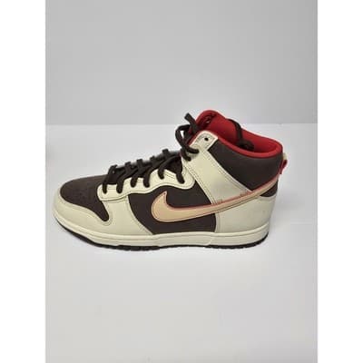 Nike Dunk High Retro Brown Sail Red FB889 no Box2-200 Mens 10.5 High Top Sneaker - Thumbnail 11