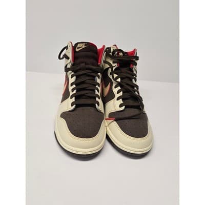 Nike Dunk High Retro Brown Sail Red FB889 no Box2-200 Mens 10.5 High Top Sneaker - Thumbnail 2