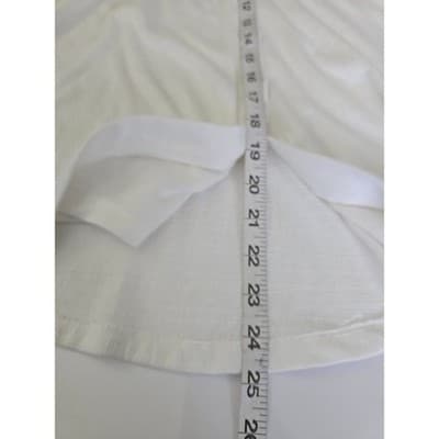 Above and Beyond Womens White Slub Knit Button Front Tie Hem Top KT1112P PL - Thumbnail 7