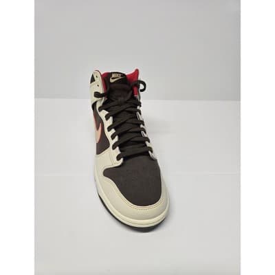 Nike Dunk High Retro Brown Sail Red FB889 no Box2-200 Mens 10.5 High Top Sneaker - Thumbnail 9