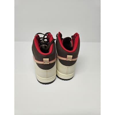 Nike Dunk High Retro Brown Sail Red FB889 no Box2-200 Mens 10.5 High Top Sneaker - Thumbnail 16