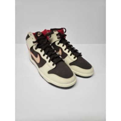 Nike Dunk High Retro Brown Sail Red FB889 no Box2-200 Mens 10.5 High Top Sneaker - Thumbnail 19