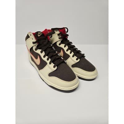 Nike Dunk High Retro Brown Sail Red FB889 no Box2-200 Mens 10.5 High Top Sneaker - Thumbnail 18