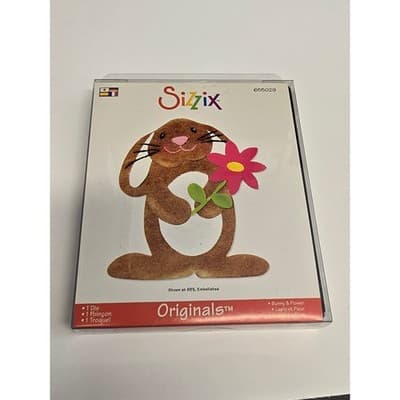 Sizzix Originals Bunny & Flower Die 655029 Emily Humble Easter Rabbit Big Shot - Thumbnail 3