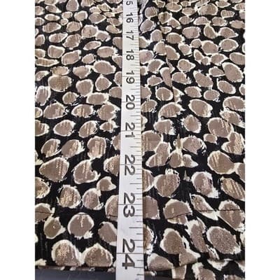 Laura Henson Vintage Metallic Bronze Black Pebble Jacquard Blouse Top Size 8 USA - Thumbnail 7