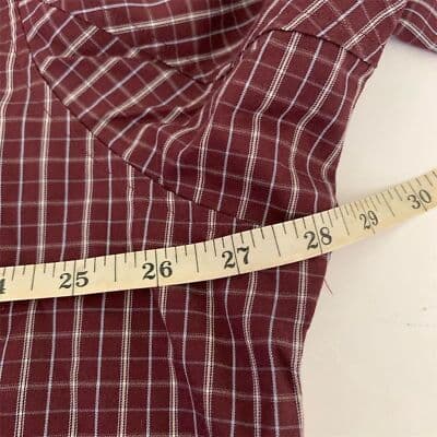 Duluth Trading Co Men's 2XL Red Long Sleeve Button-Up Shirt Wrinkle Fighter - Thumbnail 9