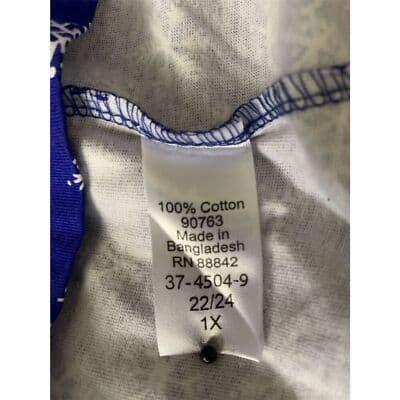 Woman Within Plus Size 22/24 Blue Animal Print Blouse Casual Winter - Thumbnail 7