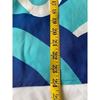 Escapada Women's Blue Geometric Tunic Blouse 3/4 Bell Sleeves XS - Thumbnail 10