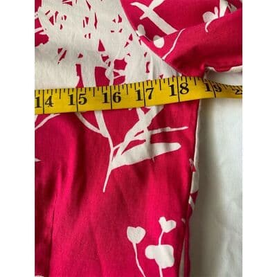 Van Heusen Women's Petite Floral Button-Up Shirt Pink Size S/P - Thumbnail 11
