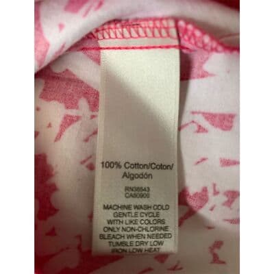 Van Heusen Women's Petite Floral Button-Up Shirt Pink Size S/P - Thumbnail 9