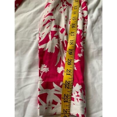 Van Heusen Women's Petite Floral Button-Up Shirt Pink Size S/P - Thumbnail 7