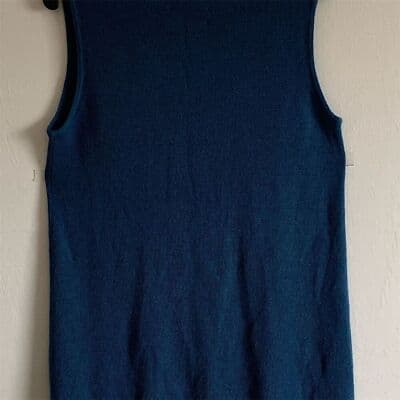 Chico's Design Women's Blue Knit Sleeveless Tank Top Size 1 - Thumbnail 2