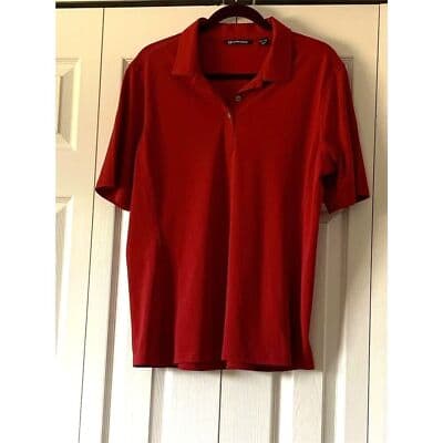 Cutter & Buck Men's 2XL Red Short Sleeve Polo Shirt Casual - Image 1