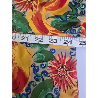 Jouer Vintage 100% Silk Pajama Set L Floral Button Top Green Pants 2 Piece Loung - Thumbnail 9