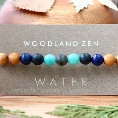 LARGE Set of 4 Anti Stress Anxiety Crystal Bracelet, Gemstone Yoga Bracelet - Thumbnail 5
