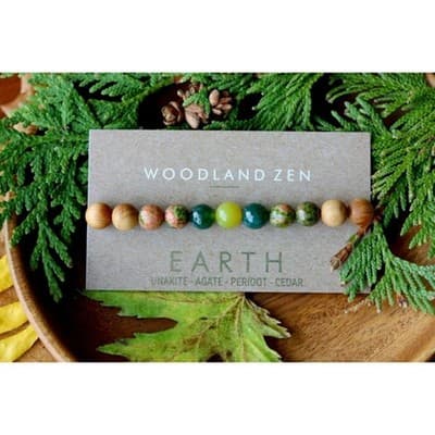 Small Yoga Bracelet For Women, Men, Calming Bracelet Grounding Jewelry, - Image 1