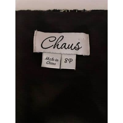 Chaus Women's Petite Floral Blouse Black Short Sleeve Size 8 Lightweight - Thumbnail 7