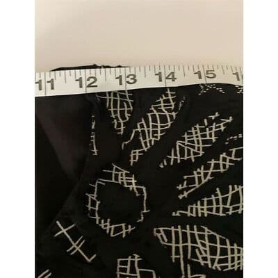 Chaus Women's Petite Floral Blouse Black Short Sleeve Size 8 Lightweight - Thumbnail 10