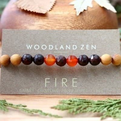 MED Set of 4 Anti Stress Anxiety Crystal Bracelet, Gemstone Yoga Bracelet - Thumbnail 6