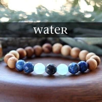 XSMALL Set of 4 Anti Stress Anxiety Crystal Bracelet, Gemstone Yoga Bracelet - Thumbnail 5