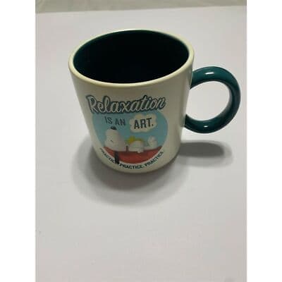 Hallmark Peanuts Snoopy & Woodstock Coffee Mug "Relaxation Is An Art" - Thumbnail 3
