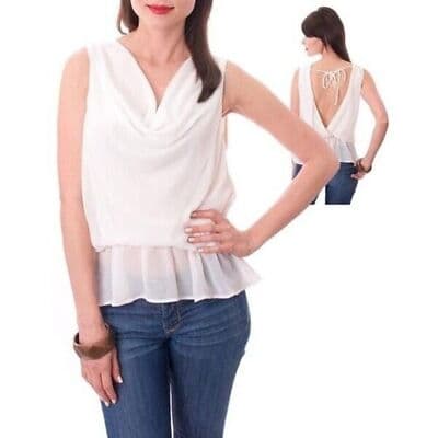 SISI Open Back Top White M - Image 1