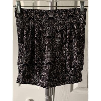 Women's Huefulin High Waist Comfy Casual Print Harem Shorts M/L - Thumbnail 5