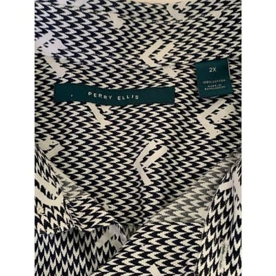 Perry Ellis Men's 2X Short Sleeve Button-Down Shirt Multicolor Graphic Print - Thumbnail 12