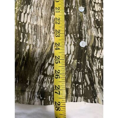 Avenue Women's Abstract Print V-Neck Blouse Size 18/20 Short Sleeve - Thumbnail 8