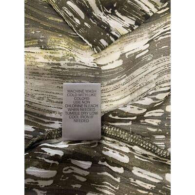 Avenue Women's Abstract Print V-Neck Blouse Size 18/20 Short Sleeve - Thumbnail 11