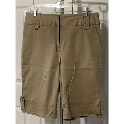 VTG. Women D.F.A. New York Shorts Size 12 Beige Casual Summer - Thumbnail 3