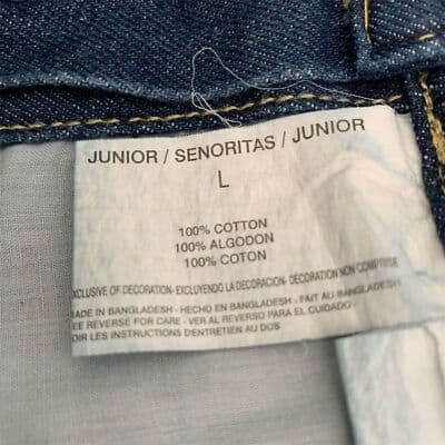 L.e.i. Junior Denim Blue Jean Shortalls Size L Adjustable Straps Bib Pocket - Thumbnail 5