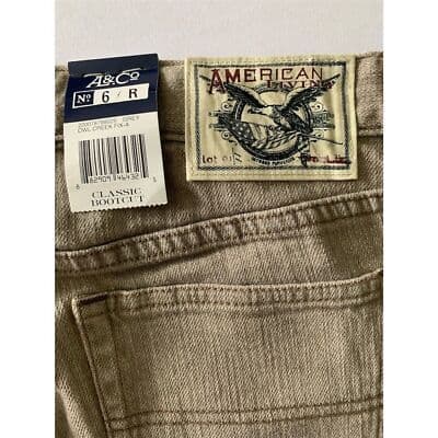 American Living Women's Bootcut Jeans Size 6 Brown Mid Rise 32" Inseam - Thumbnail 4