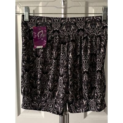 Women's Huefulin High Waist Comfy Casual Print Harem Shorts M/L - Thumbnail 9