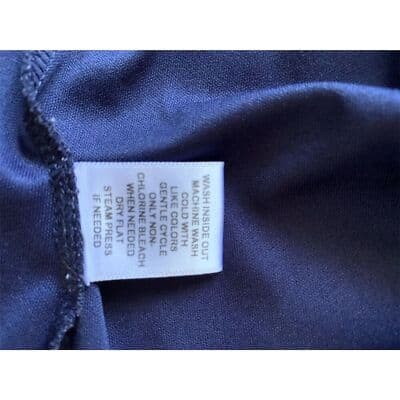 Elle Navy Blue Pleated Lined Halter Textured Keyhole Dress Sleeveless - Thumbnail 8