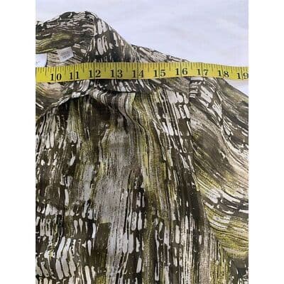 Avenue Women's Abstract Print V-Neck Blouse Size 18/20 Short Sleeve - Thumbnail 5