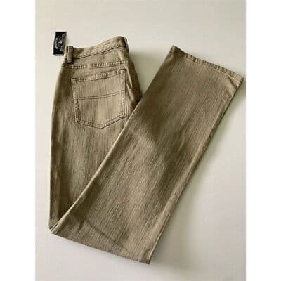 American Living Women's Bootcut Jeans Size 6 Brown Mid Rise 32" Inseam - Thumbnail 12