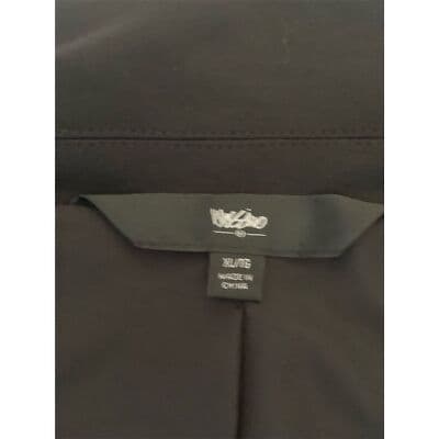 Mossimo Women's Black Open Front Blazer Jacket M Notched Collar Tailored - Thumbnail 9