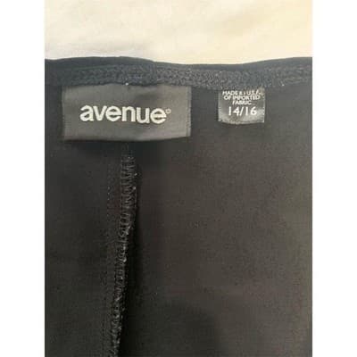 Avenue Women's Size 14 Black Sleeveless Maxi Dress Formal - Thumbnail 2