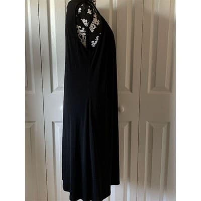 Avenue Women's Size 14 Black Sleeveless Maxi Dress Formal - Thumbnail 9